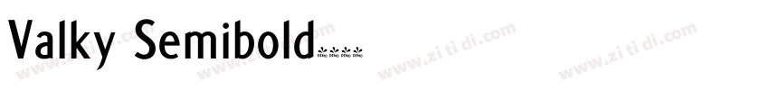 Valky Semibold字体转换